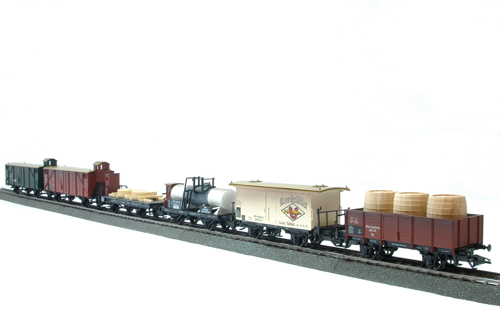 Märklin H0 45103 Güterwagen-Set Geislinger Steige K.W.St.E. gealtert 